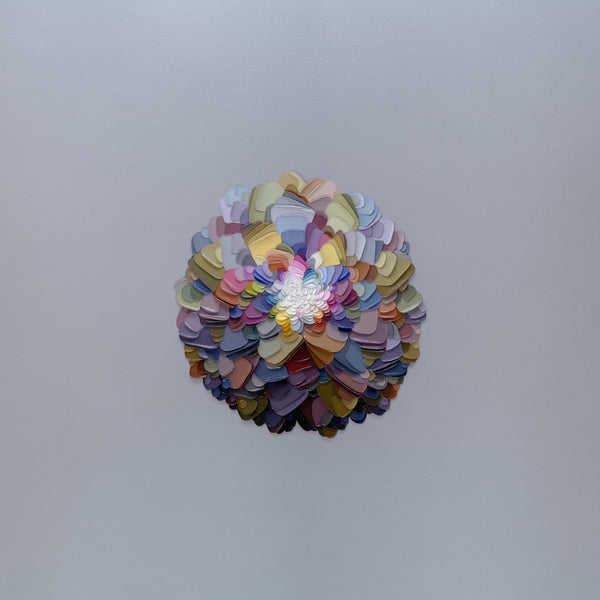 Grey Flower Wheel (print)